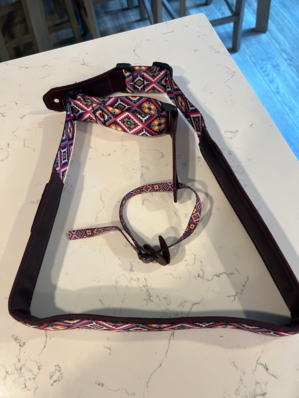 Leather & Bohemian Guitar Strap